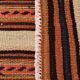 Red & Beige Striped Accent Vintage Kilim Rug, 64x104Cm