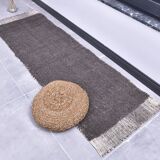 2x7 Brown Handmade Vintage Runner Rug, 64x212Cm