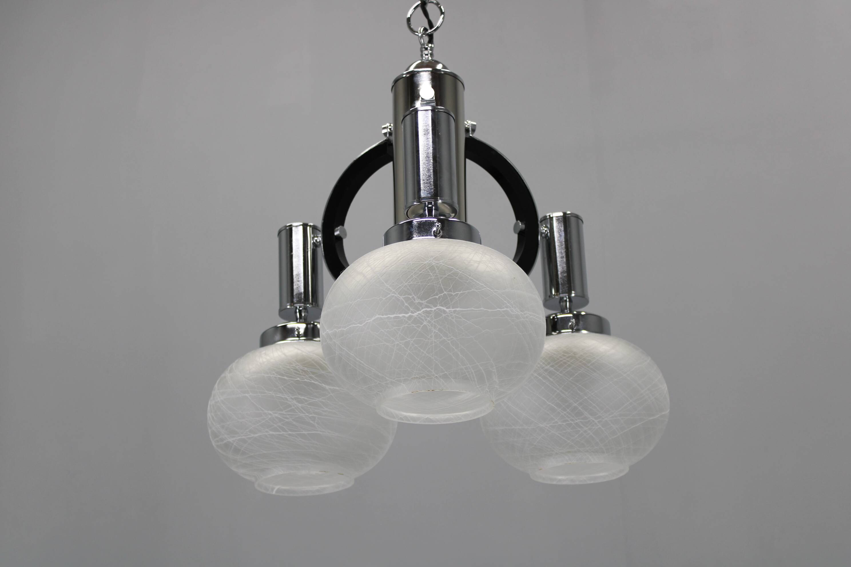 1970s Italian Chandelier , Restored