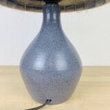 Karoly Balogh ceramic lamp in Dreux, wool lampshade