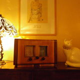 Vintage decoration radio station - Wood, Bakelite - Electroradio Institute, Paris - 50s