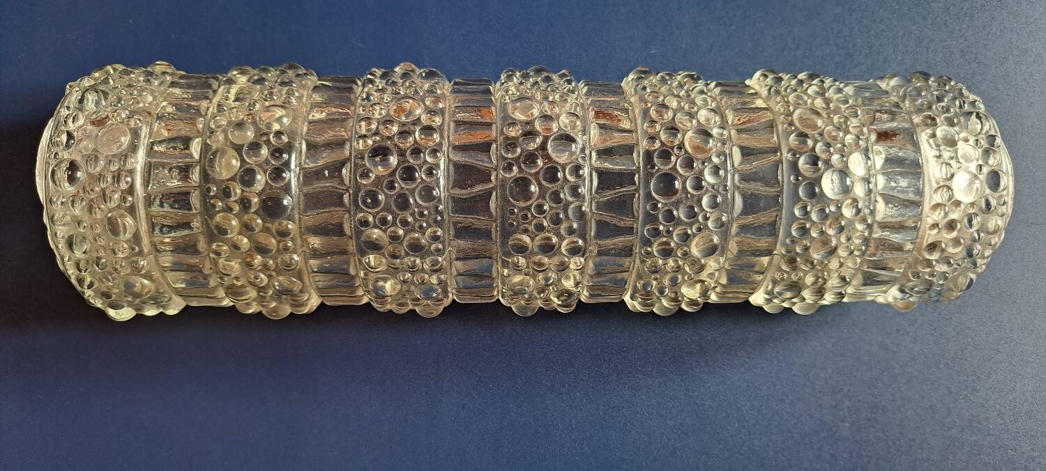 Old bubbled glass wall light from the 60s.