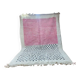 Tapis Beniouarain 300x200 cm rose et écru