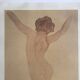Poster in 4 colors after Auguste RODIN, Woman from behind, c 2000