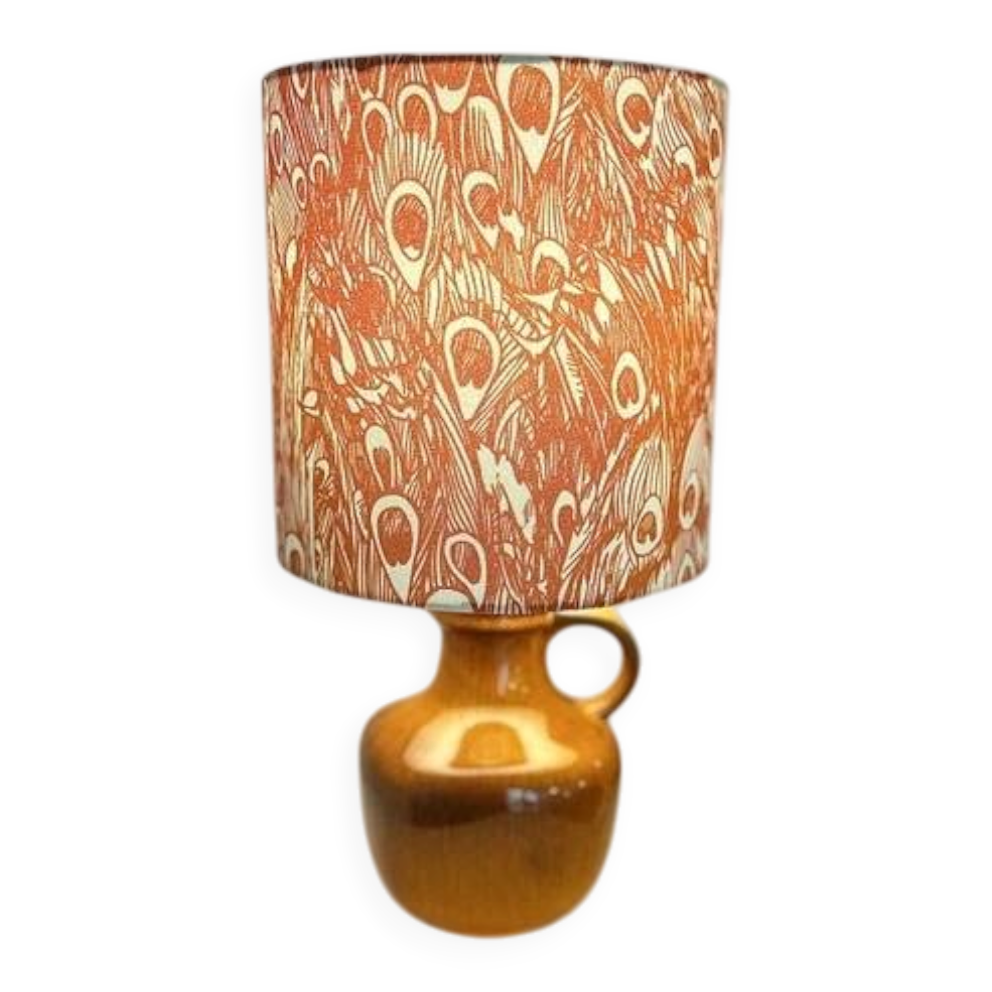 70s vintage orange lamp - wireless - suitable for outdoor use