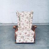 Set of High Wing Back Armchairs, 1900s