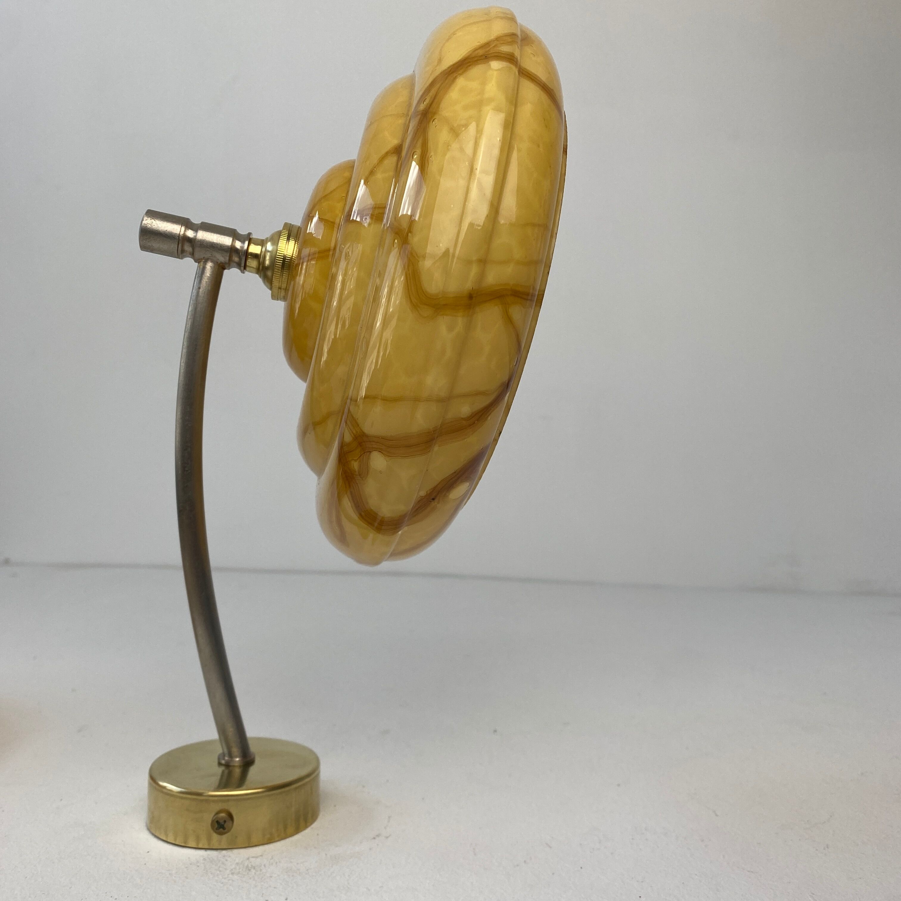 Set of 3 vintage wall lamps 1950