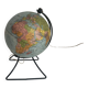 Globe vintage 1960 terrestre verre mappemonde Perrina - 24 cm
