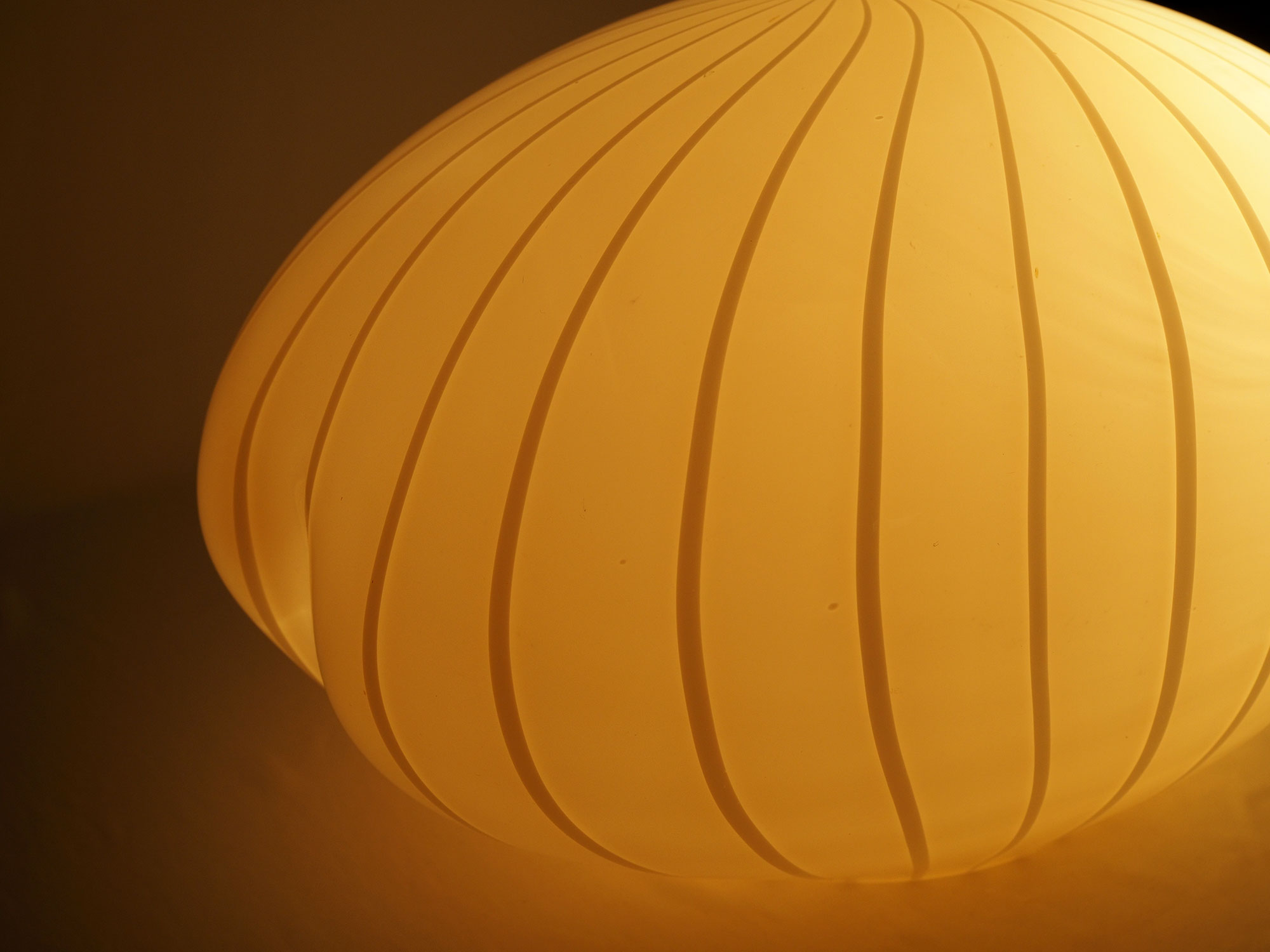 Murano biomorphic glass table lamp, 1970s