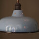 Day blinds emailed industrial lamp sky blue