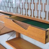 Mid-Century Modular Free Standing  Teak Wall Unit by Kjell Riise for Brodrene Jatogs, Norway, 1960s