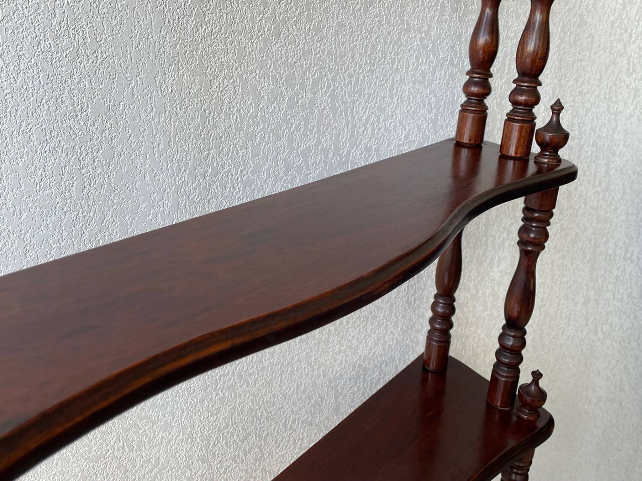 Library - turned wooden shelf