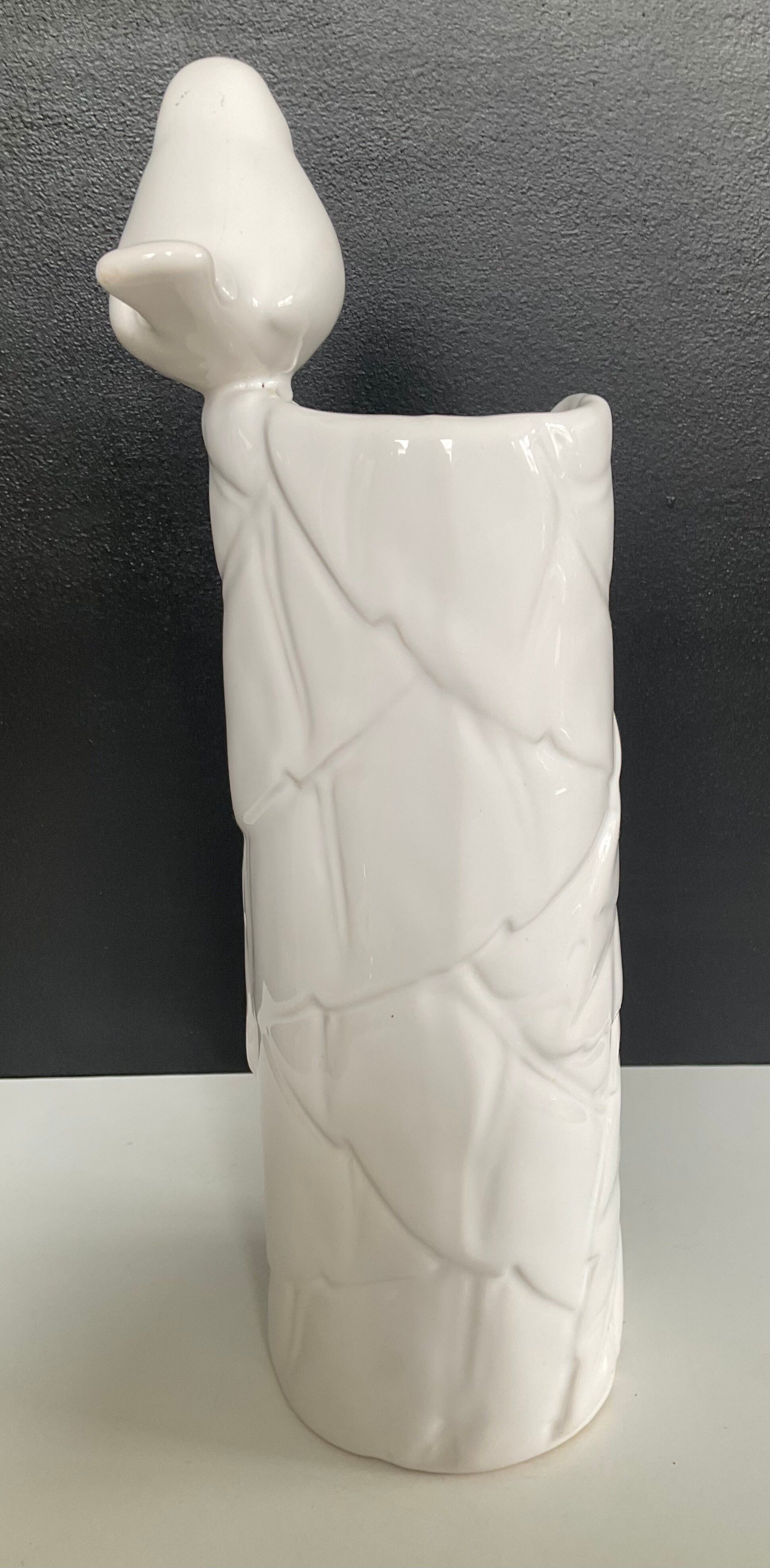 Vintage glazed ceramic vase