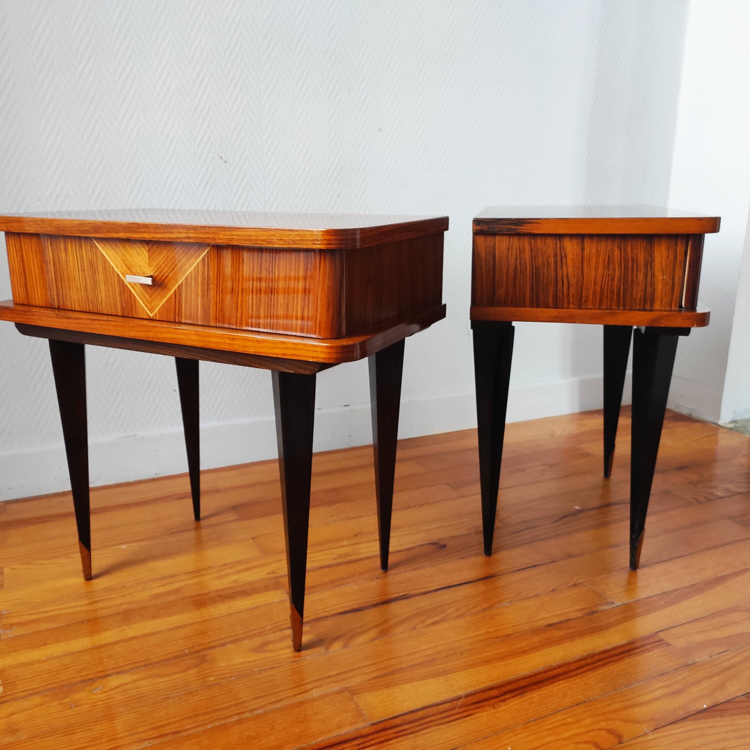 Pair of vintage bedside tables 1965