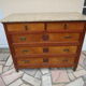 Commode art déco bois et marbre
