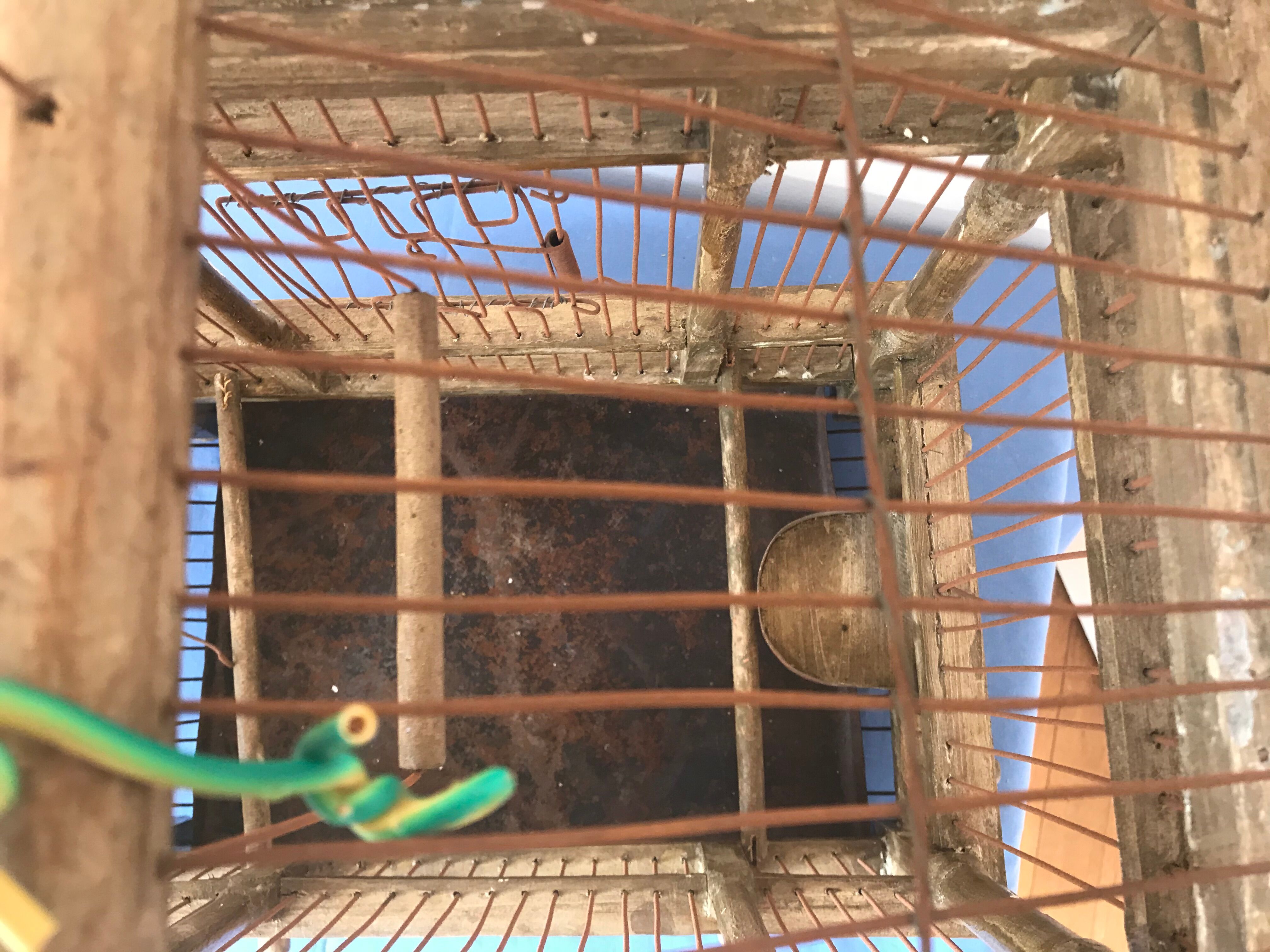 Old wooden cage