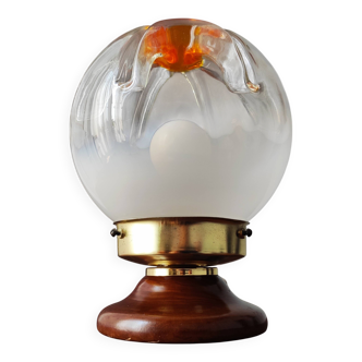 Lampe vintage Mazzega 1970 en verre de Murano