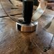 Pair of 70s chrome metal wall lights