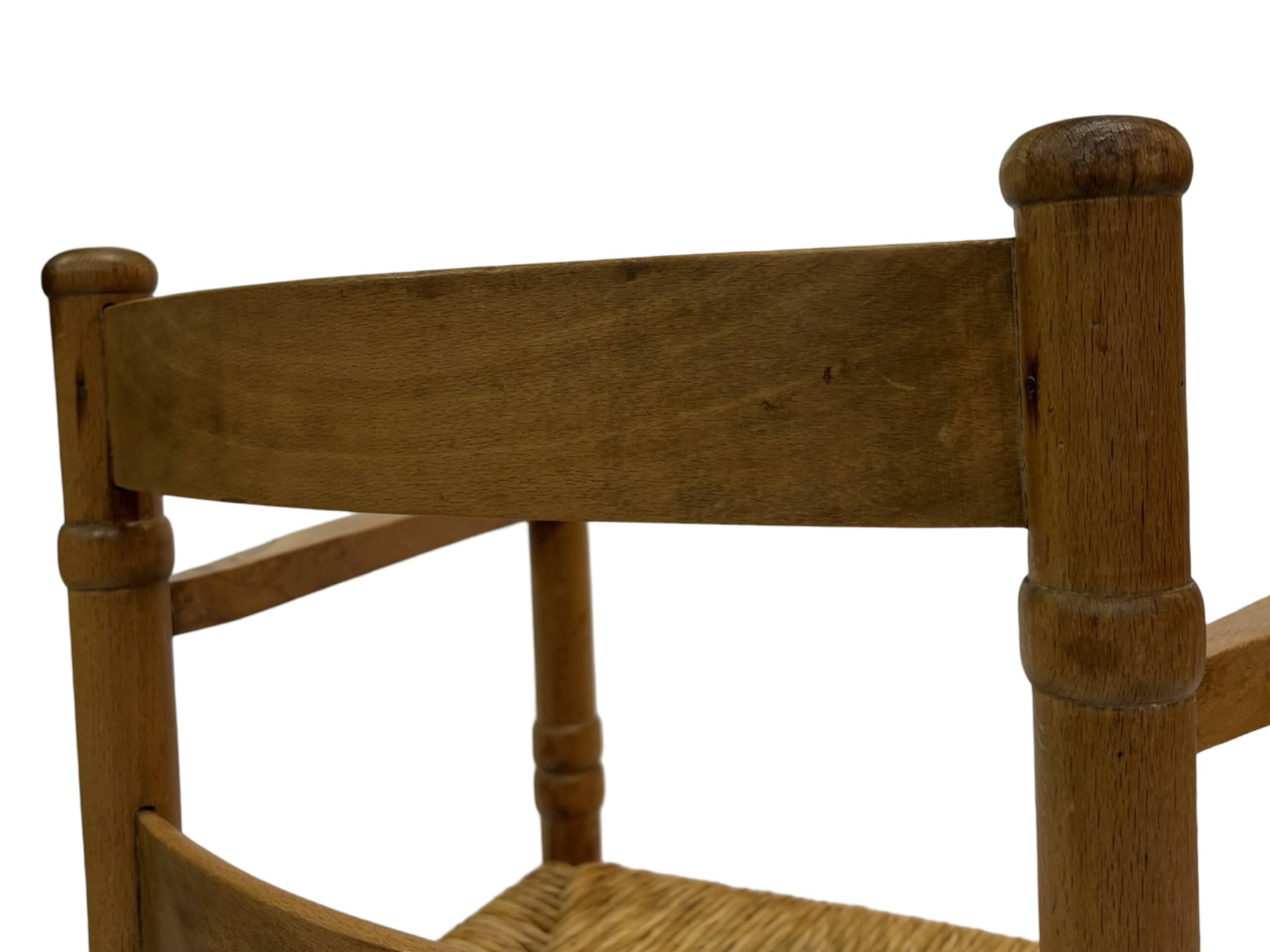 Art Deco chair minimalist oak wicker minimalist design