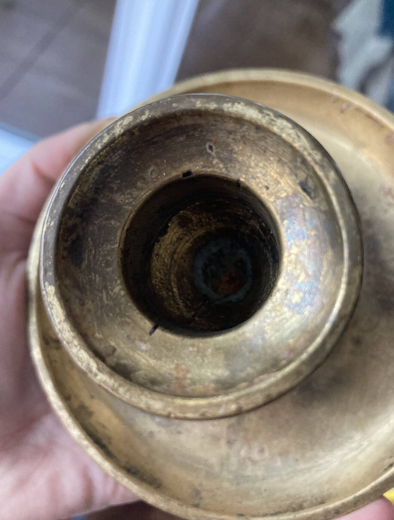 Vintage brass candle holder