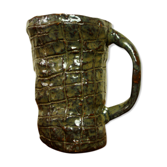 Brutalist glazed terracotta mug