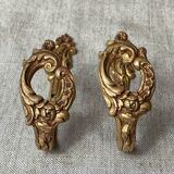 Louis XV style bronze coat hooks
