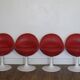Serie de chaises design Borje Johanson 1970