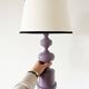 Vintage purple lacquered metal lamp from the 1970s
