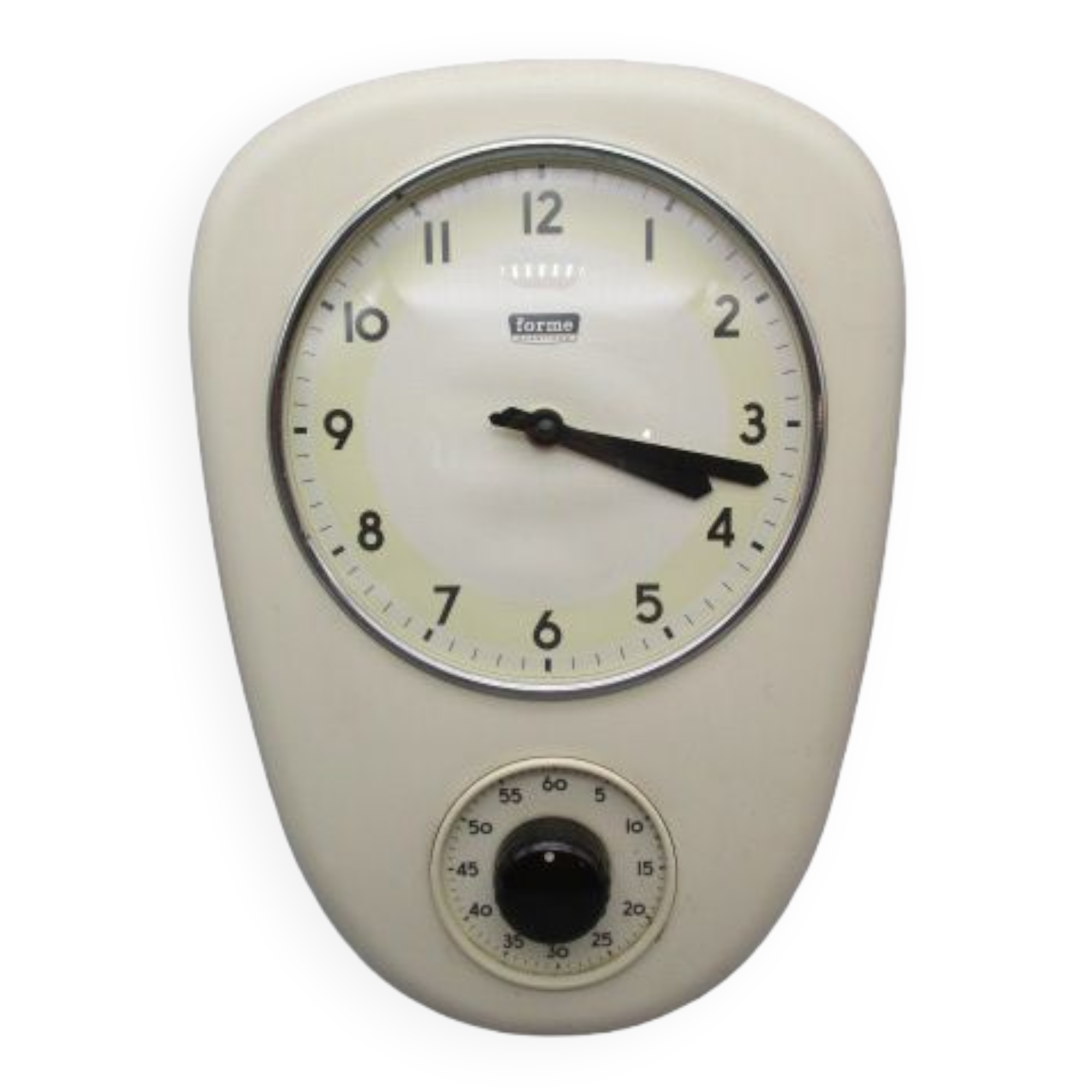 Vintage kitchen clock 60' with timer