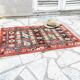 Vintage silk and cotton rug - 142 x 84cm