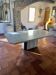 White Carrara marble table, 1970s