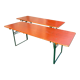 Pair of brasserie tables
