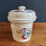 Old-Fashioned Foie Gras Terrine SARREGUEMINES Simplex - Decorated with Alsatian Scenes