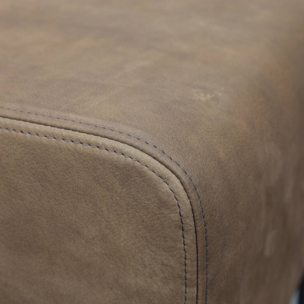Low stool Bokk in leather by Ka-Lai Chan for Puik Design
