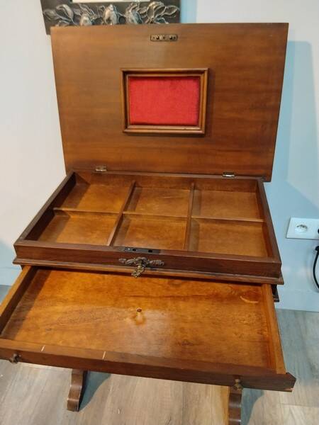 Sewing table / work table St Louis Philippe early 20th century
