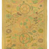 Textile suzani teinté et brodé à la main 218 x 145 cm