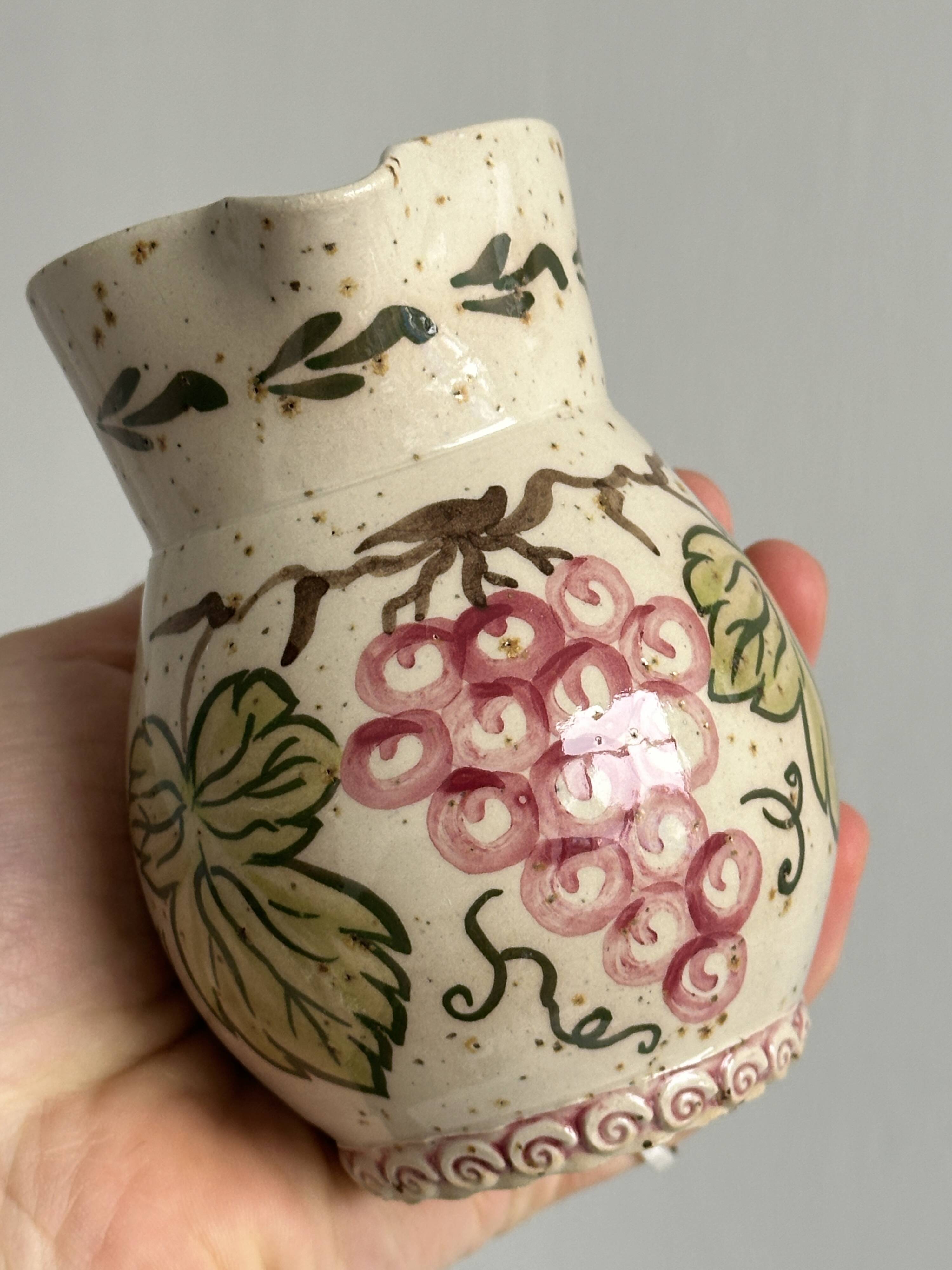 Small ceramic wine pitcher