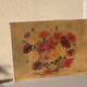 Painting the bouquet of vintage dahlias signed Blanchard
