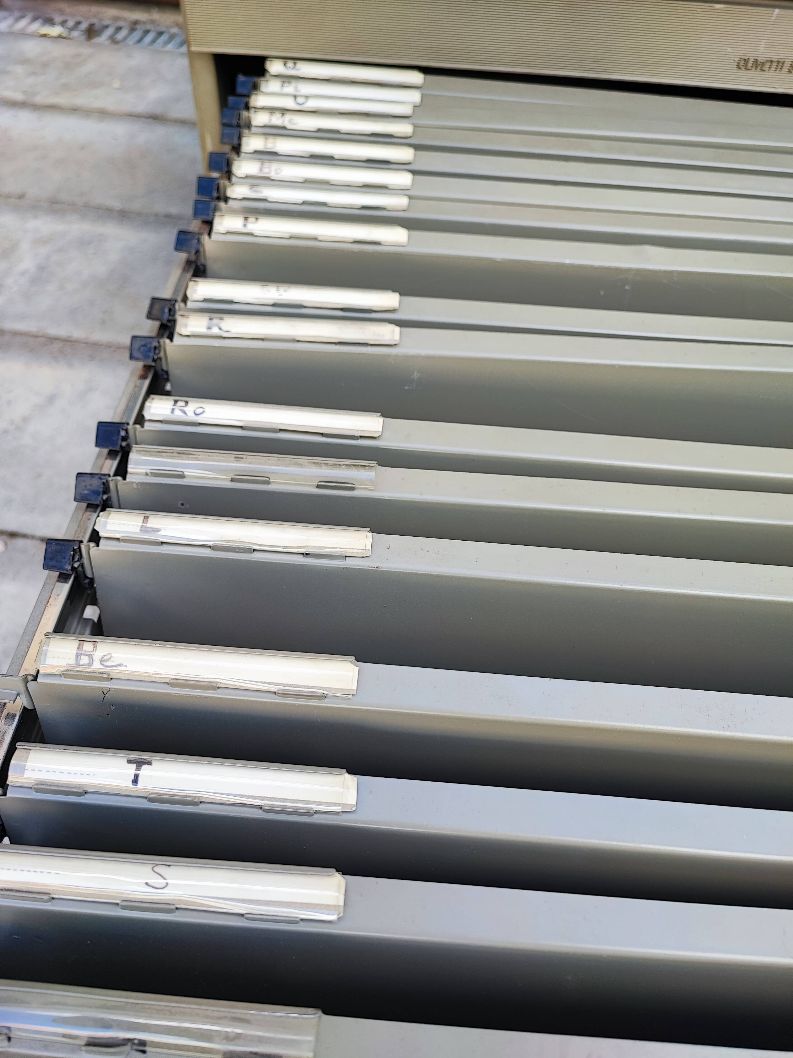 Storage cabinet Olivetti Metal Synthesis file