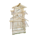 bamboo bird cage form pagoda 1960s - 70