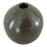 Ovoid soliflore vase in glazed ceramic Signed (Signature to be identified)