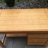 Solid oak desk 70s