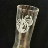 Lampe à pétrole verre en cristal Czechoslovakia