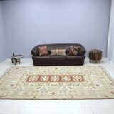 Tan Oversize Turkish Tribal Wool Rug sku 2294.