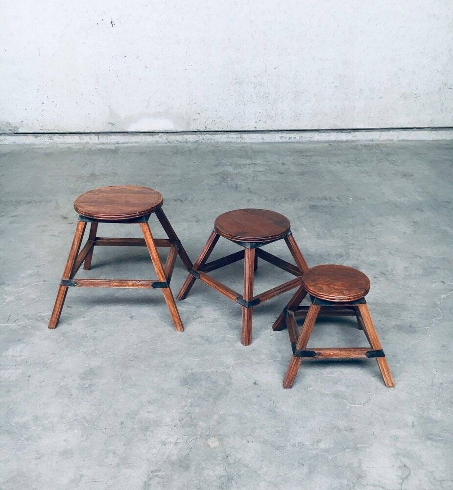 Wabi Sabi Nesting Tables, France, 1950s, Set of 3