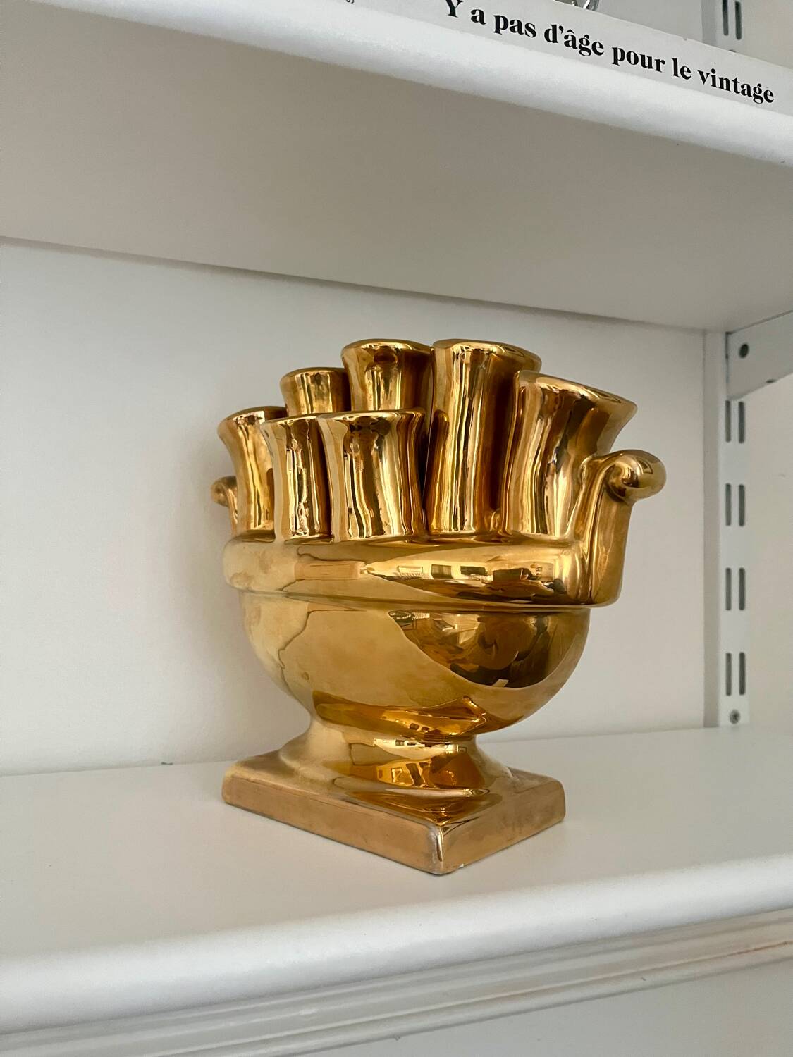 Italian ceramic flower vase