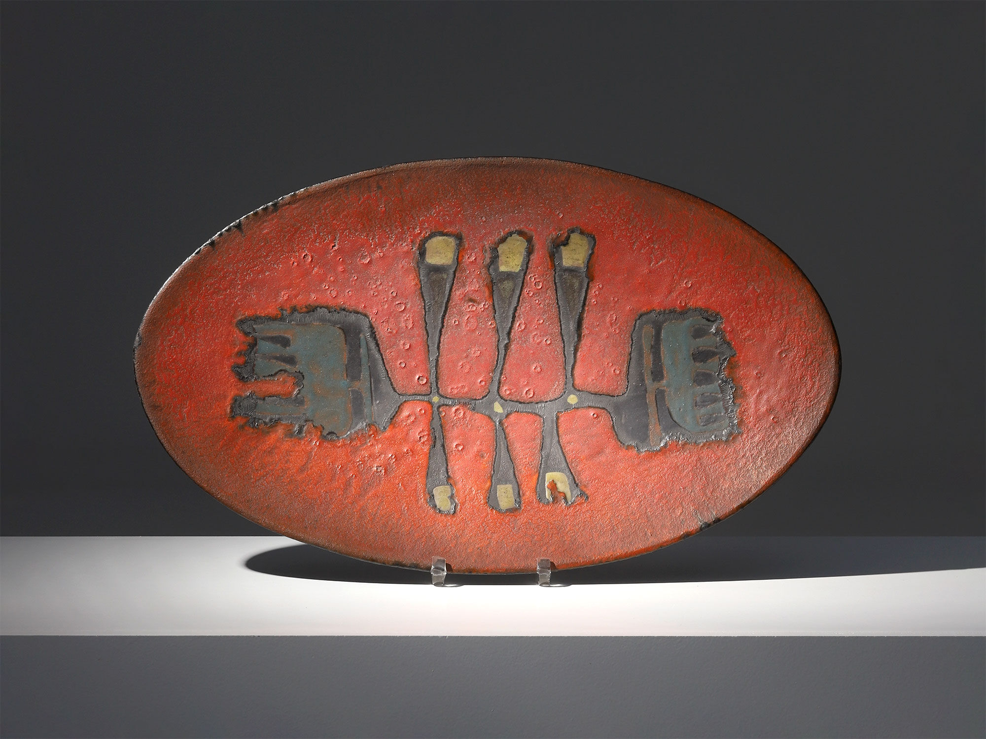 Ceramic Perignem plate 1960s