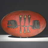 Ceramic Perignem plate 1960s