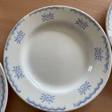 Set of 7 Gien dessert plates PATAY model