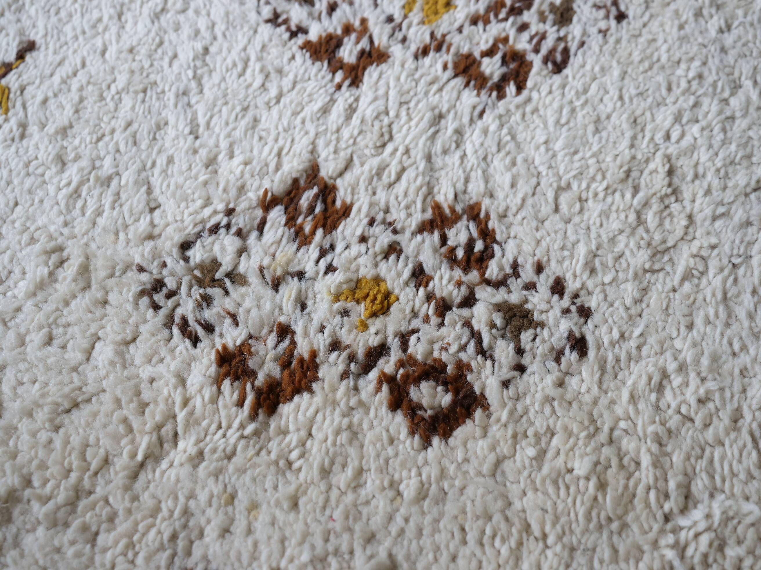 Tapis en laine berbère noué à la main, 1978